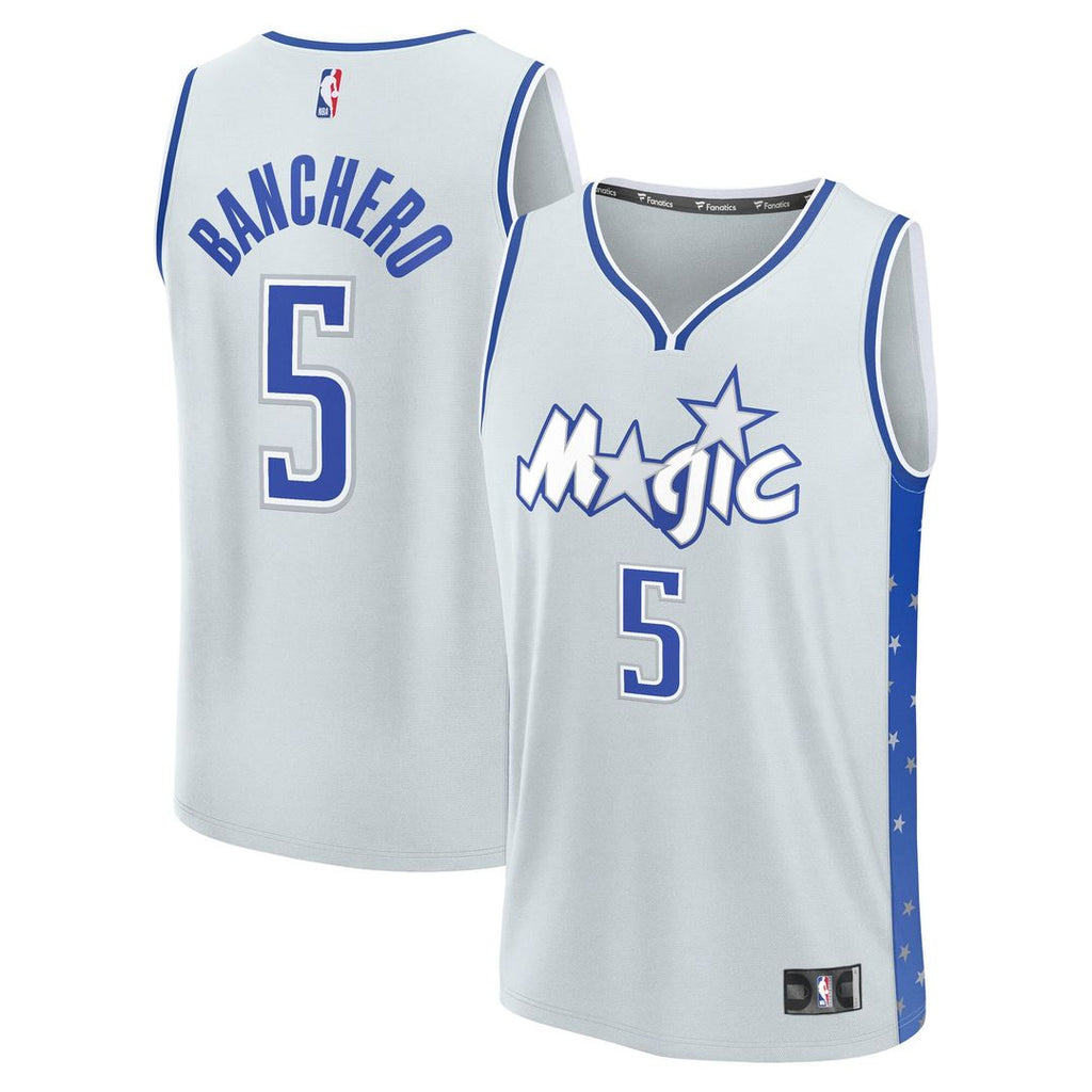 Paolo Banchero Orlando Magic Fanatics 2025/26 City Edition Fast Break Jersey - Silver