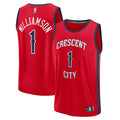 Zion Williamson New Orleans Pelicans Fanatics Fast Break Replica Player Jersey - Statement Edition - Red