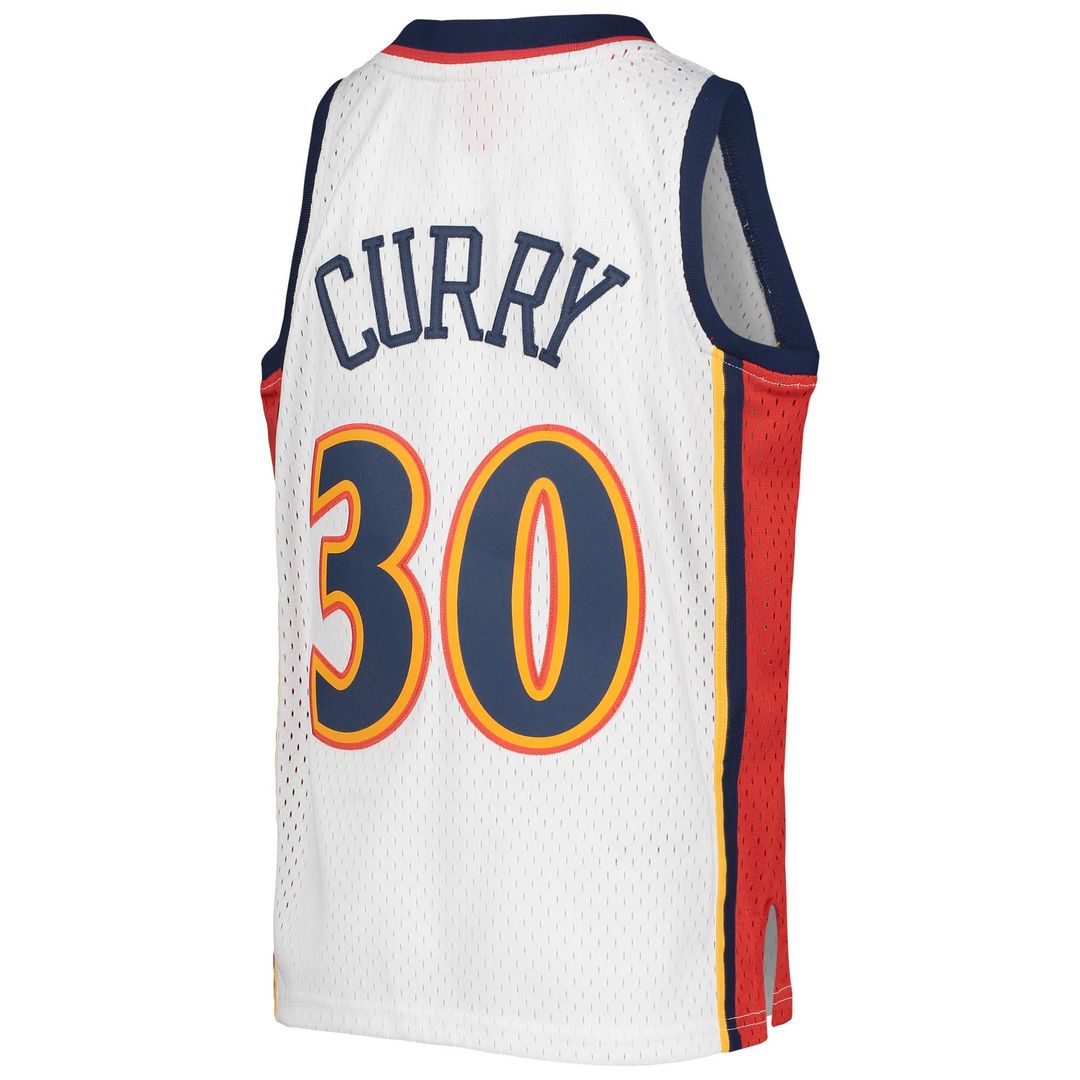 Stephen Curry Golden State Warriors Mitchell & Ness Youth 2009-10 Hardwood Classics Swingman Jersey - White