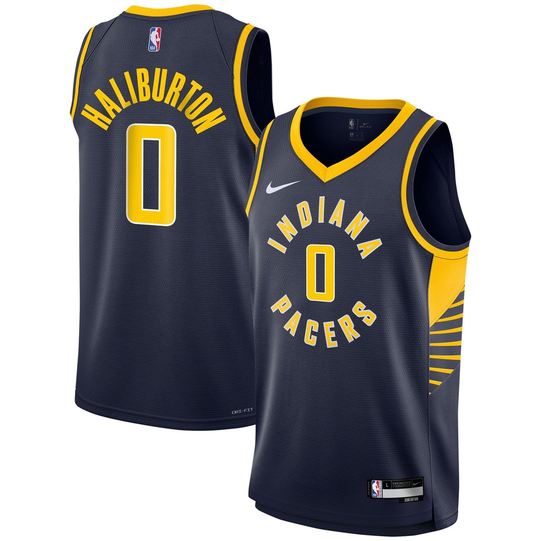 Tyrese Haliburton Indiana Pacers Nike Youth Swingman Jersey - Icon Edition - Navy