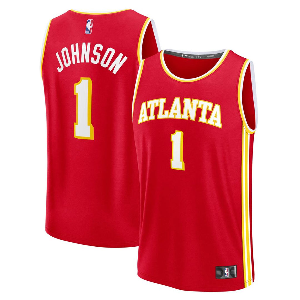 Jalen Johnson Atlanta Hawks Fanatics Fast Break Replica Jersey - Icon Edition - Red