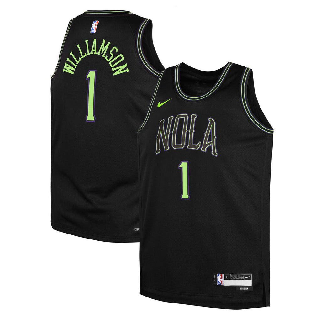 Zion Williamson New Orleans Pelicans Nike Youth 2025/26 City Edition Swingman Jersey - Black