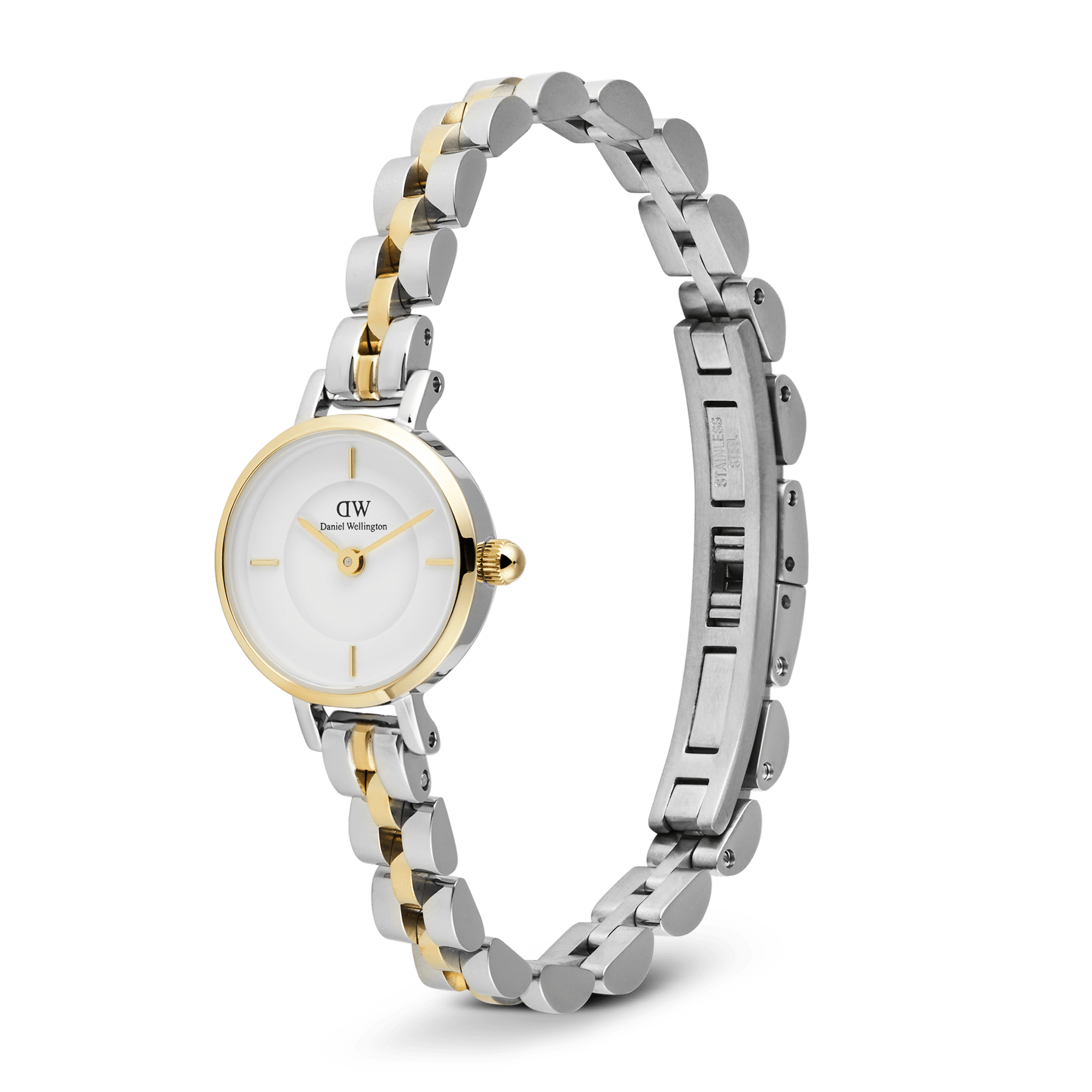 Petite Mini Arch 3-Link Two Tone Gold