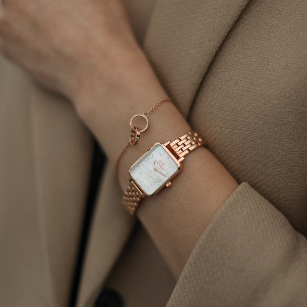 Quadro Lumine 5 Link Melrose White MoP Rose Gold