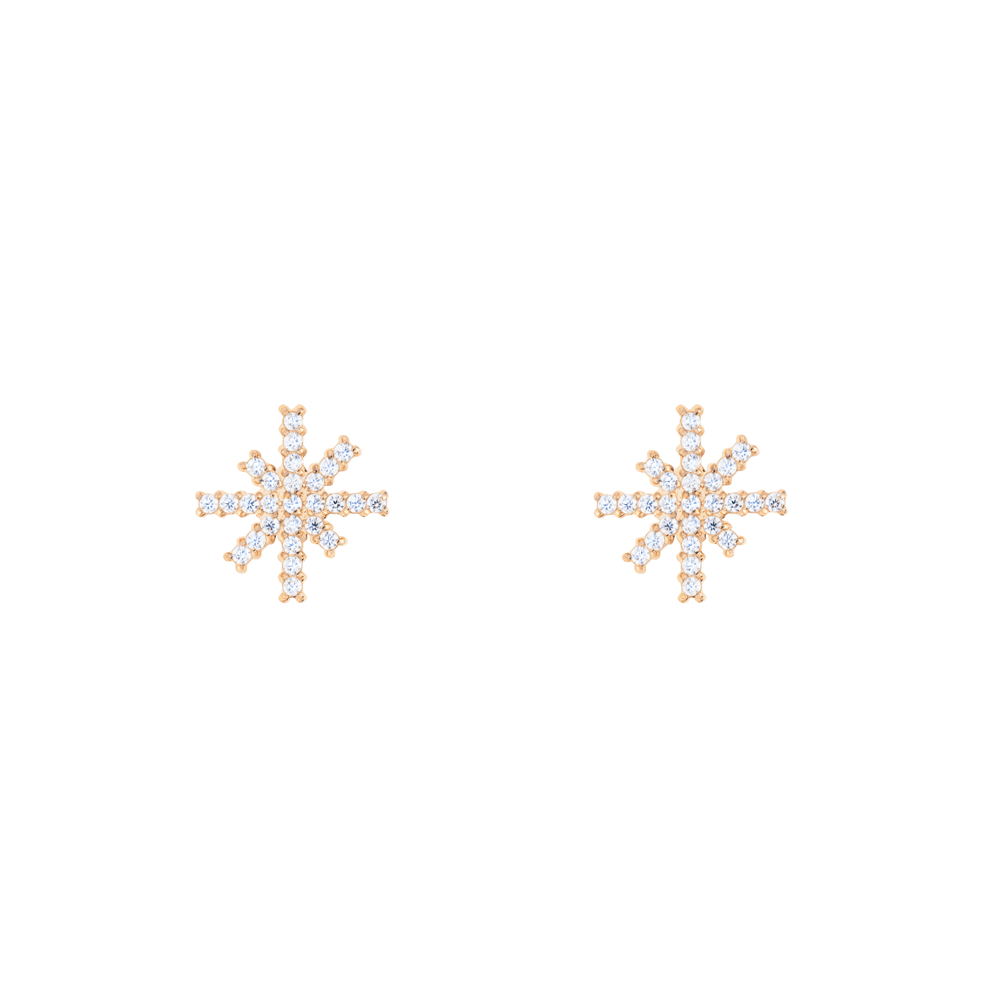 Mirelle Star Earrings Rose Gold