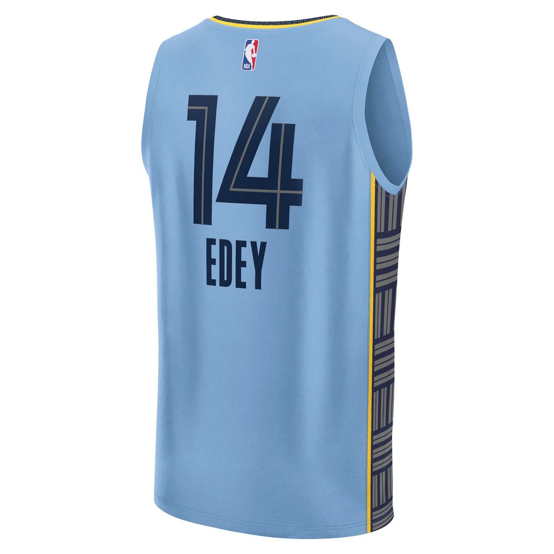 Zach Edey Memphis Grizzlies Fanatics Fast Break Replica Player Jersey - Statement Edition - Light Blue