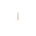 Crystal Bar Stud Gold