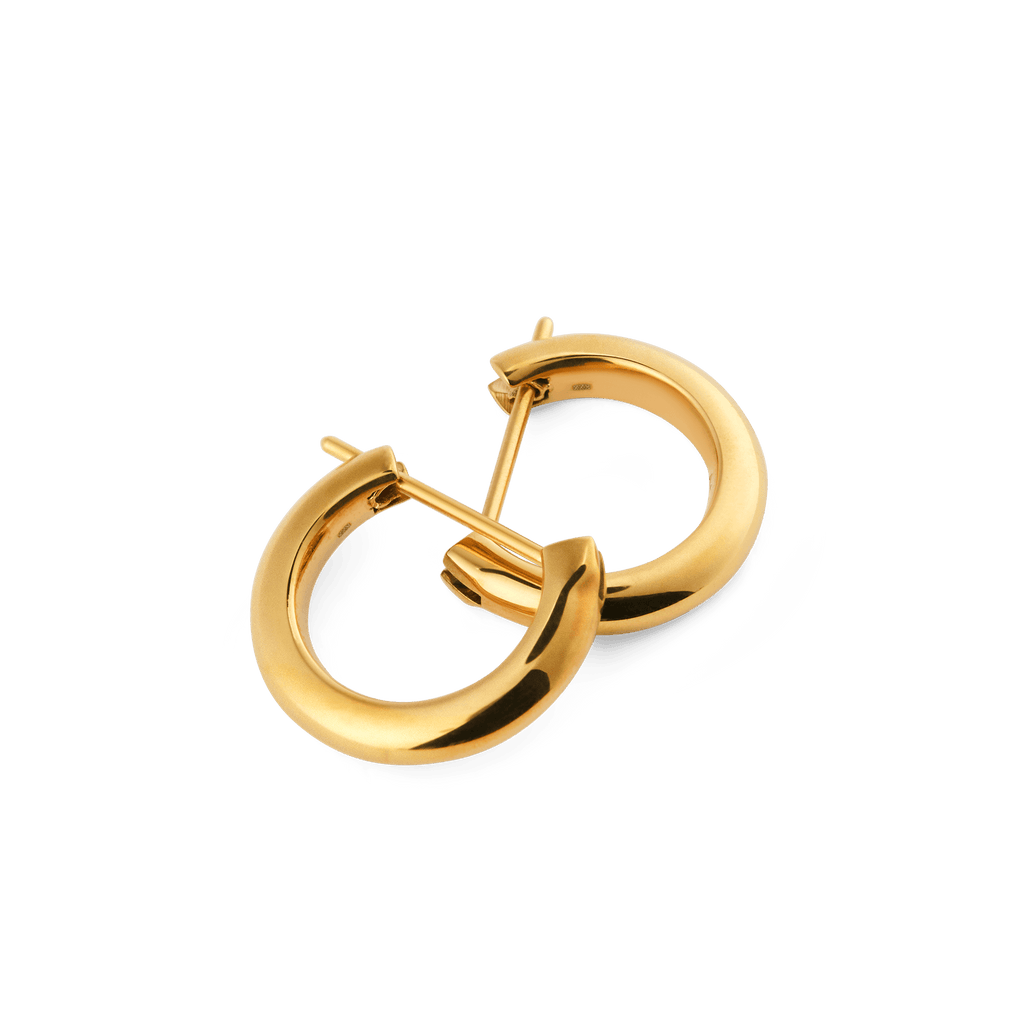 Arch Earrings Gold 9mm