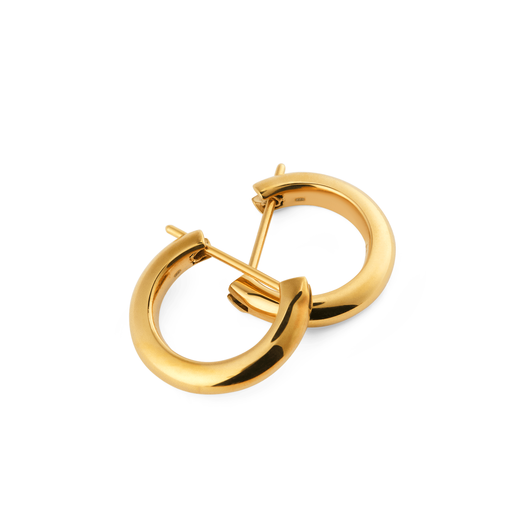 Arch Earrings Gold 9mm