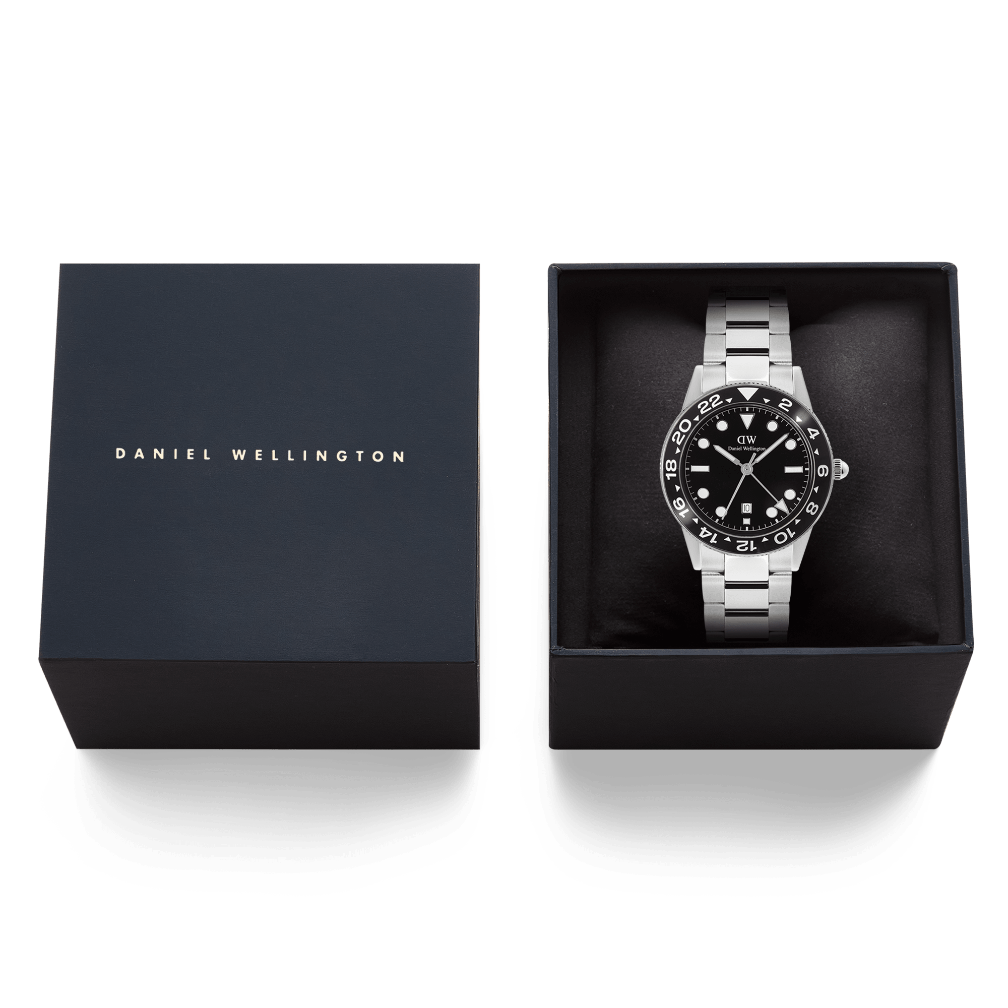 Iconic GMT Link Black Ceramic Bezel Silver