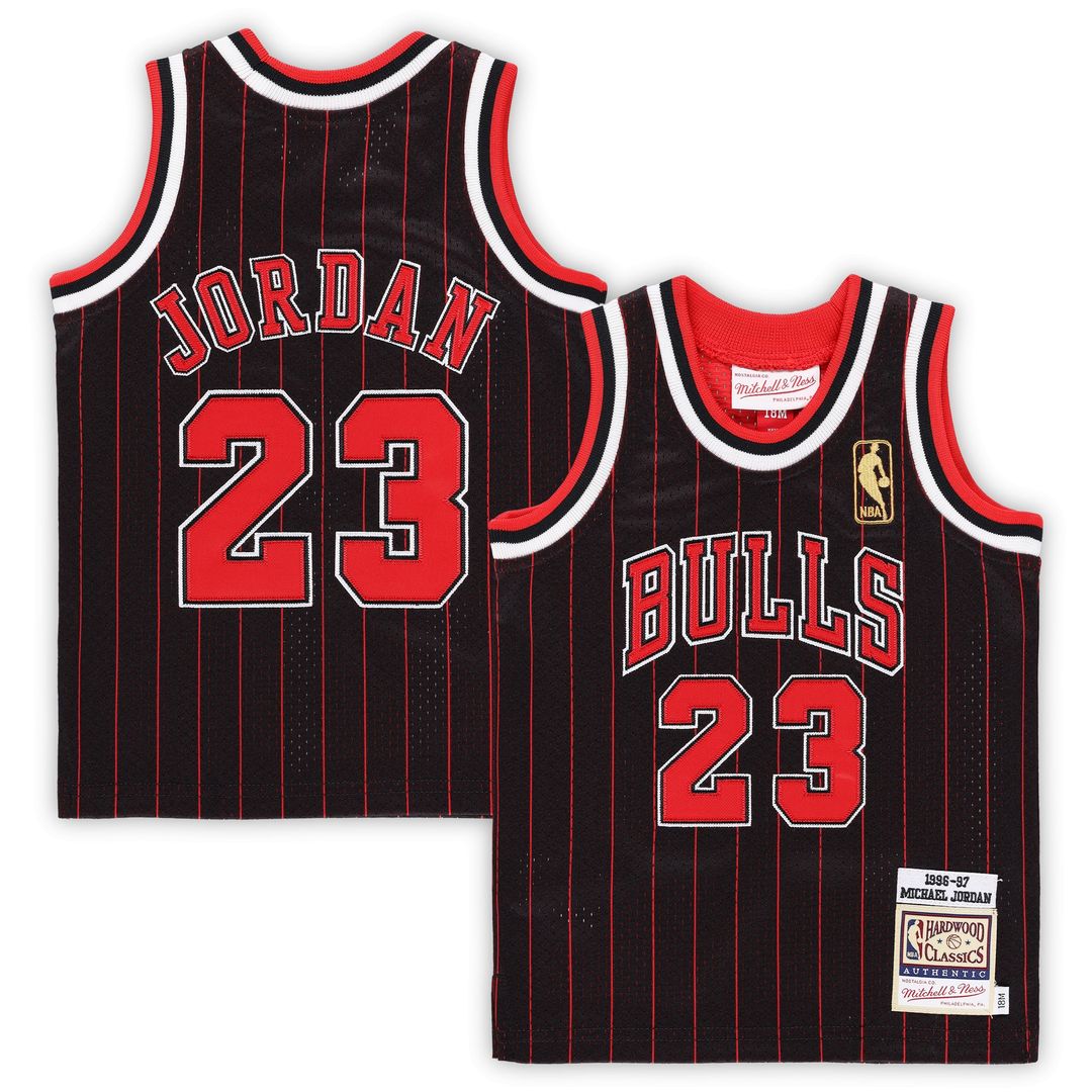 Michael Jordan Chicago Bulls Mitchell & Ness Infant 1996/97 Hardwood Classics Authentic Jersey - Black