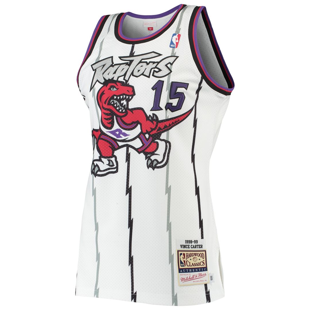 Vince Carter Toronto Raptors Mitchell & Ness 1998/99 Hardwood Classics Authentic Jersey - White