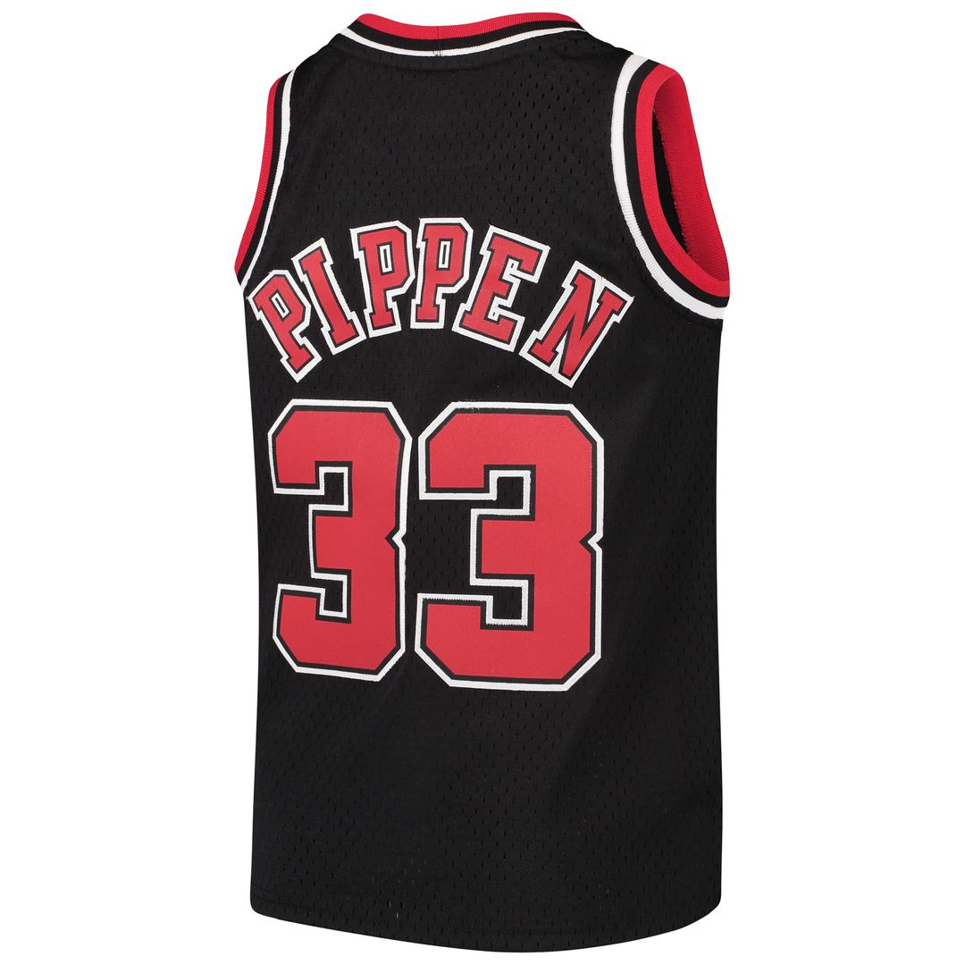 Scottie Pippen Chicago Bulls Mitchell & Ness Youth Hardwood Classics Swingman Throwback Jersey - Black