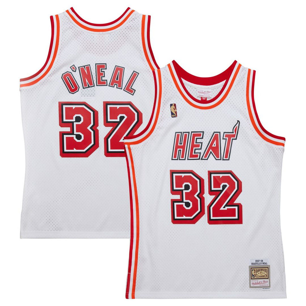Shaquille O'Neal Miami Heat Mitchell & Ness 2007/08 Hardwood Classics Swingman Jersey - White