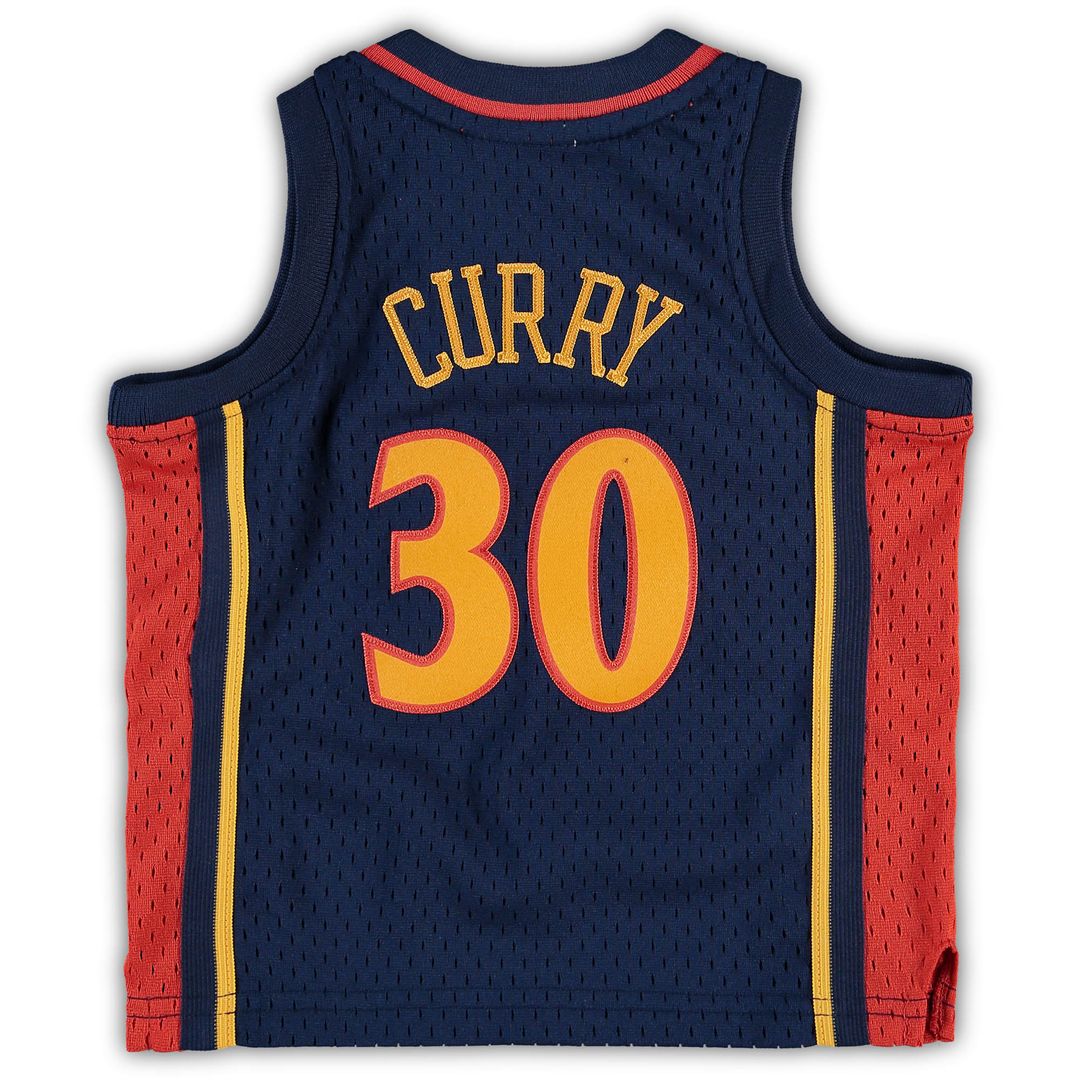 Stephen Curry Golden State Warriors Mitchell & Ness Infant Historic Logo Jersey - Navy