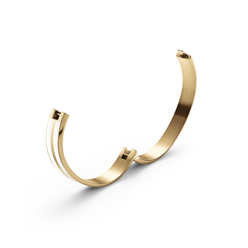 Emalie Infinite Gold Satin White
