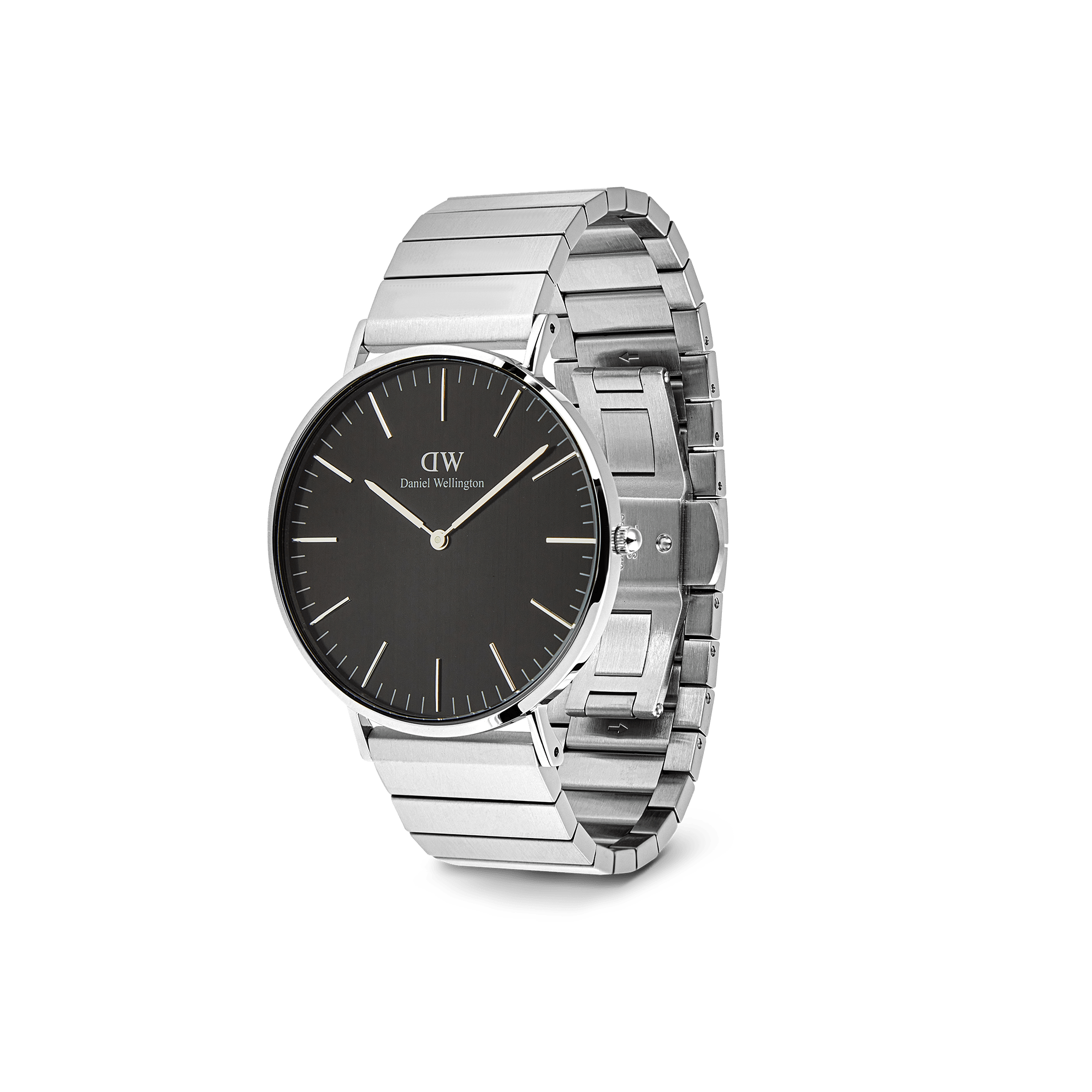 Classic Piano Link Onyx Silver