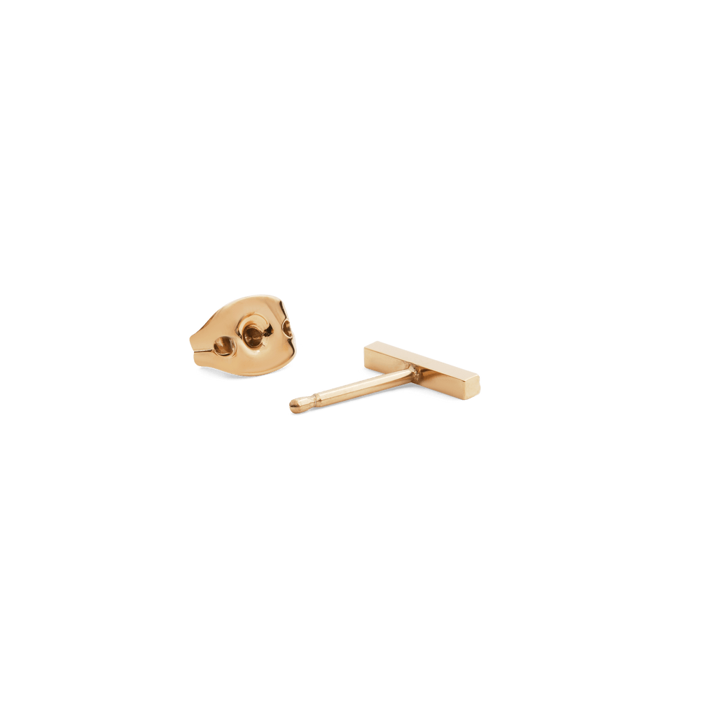 Crystal Bar Stud Gold