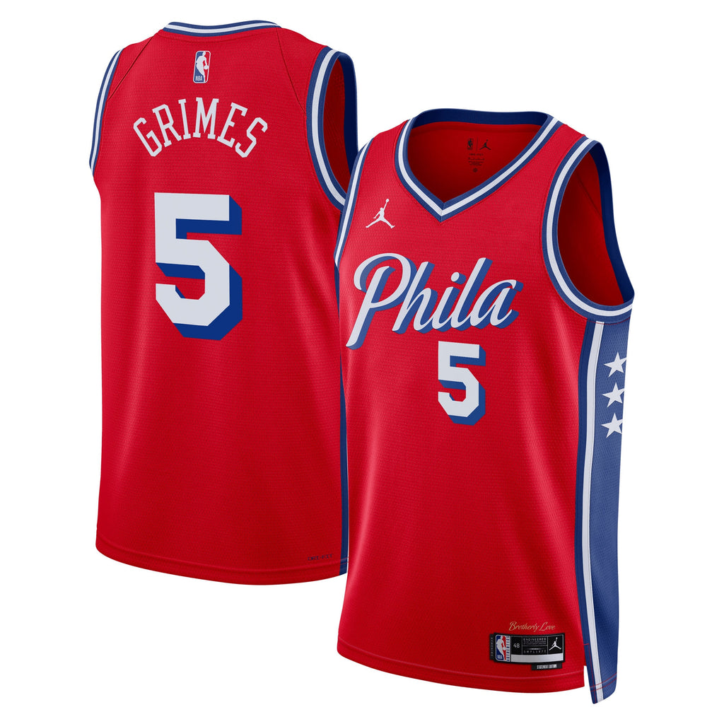 Quentin Grimes Philadelphia 76ers Statement Edition Swingman Jersey - Red - Unisex