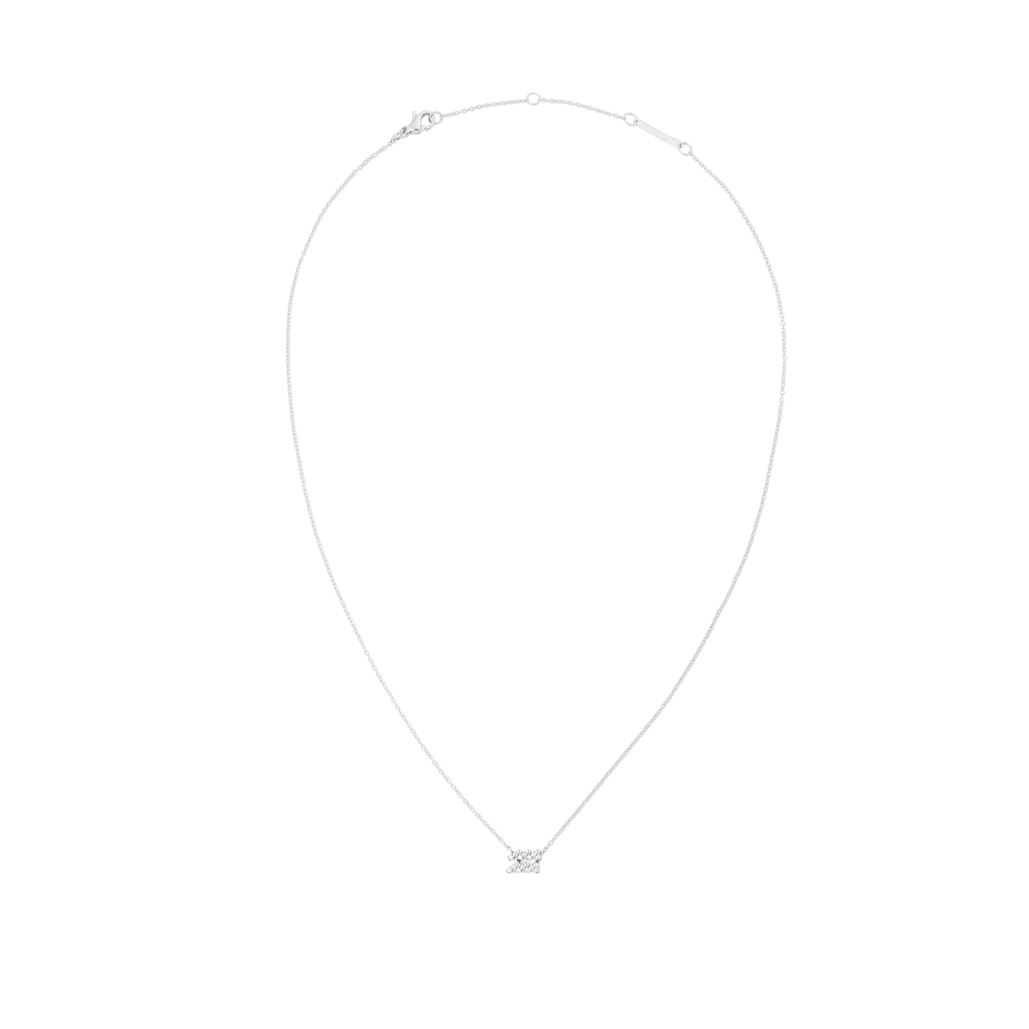 Crystal Zodiac Chain Necklace Silver