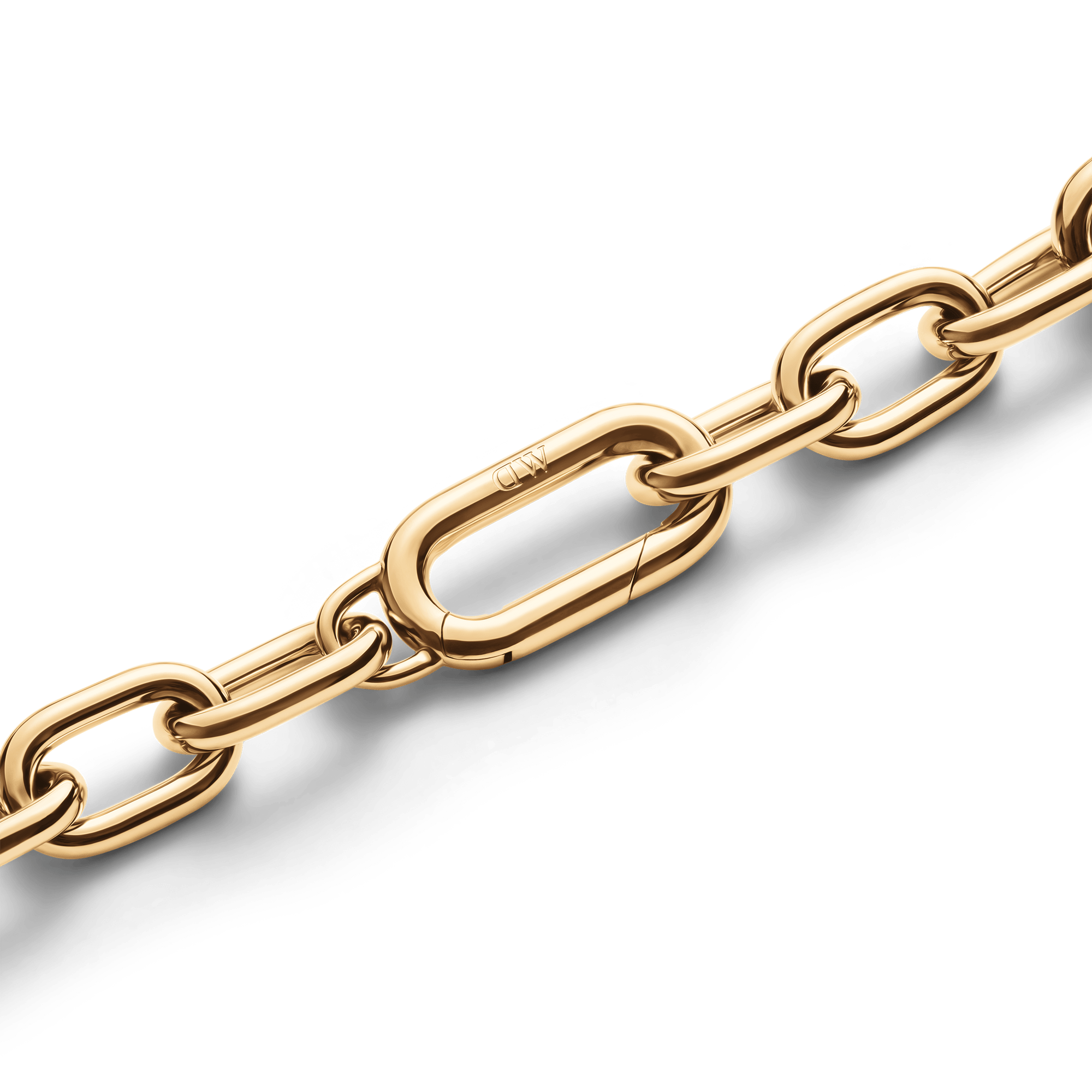 Crystal Link Bracelet Gold