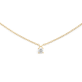 Mirelle Solitaire Necklace Gold