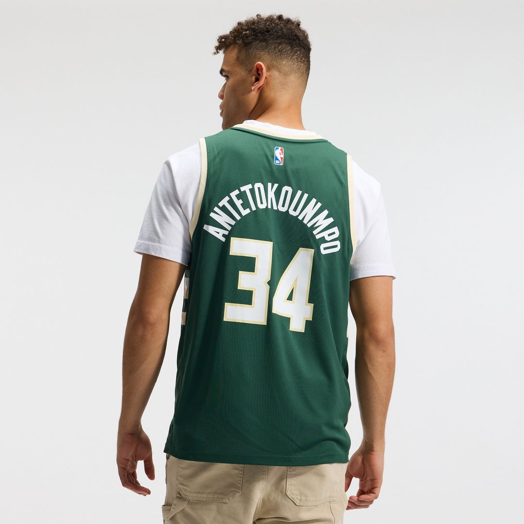 Giannis Antetokounmpo Milwaukee Bucks Fanatics Fast Break Replica Player Jersey - Icon Edition - Hunter Green