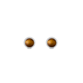 Audrey Earrings Tiger Eye Silver