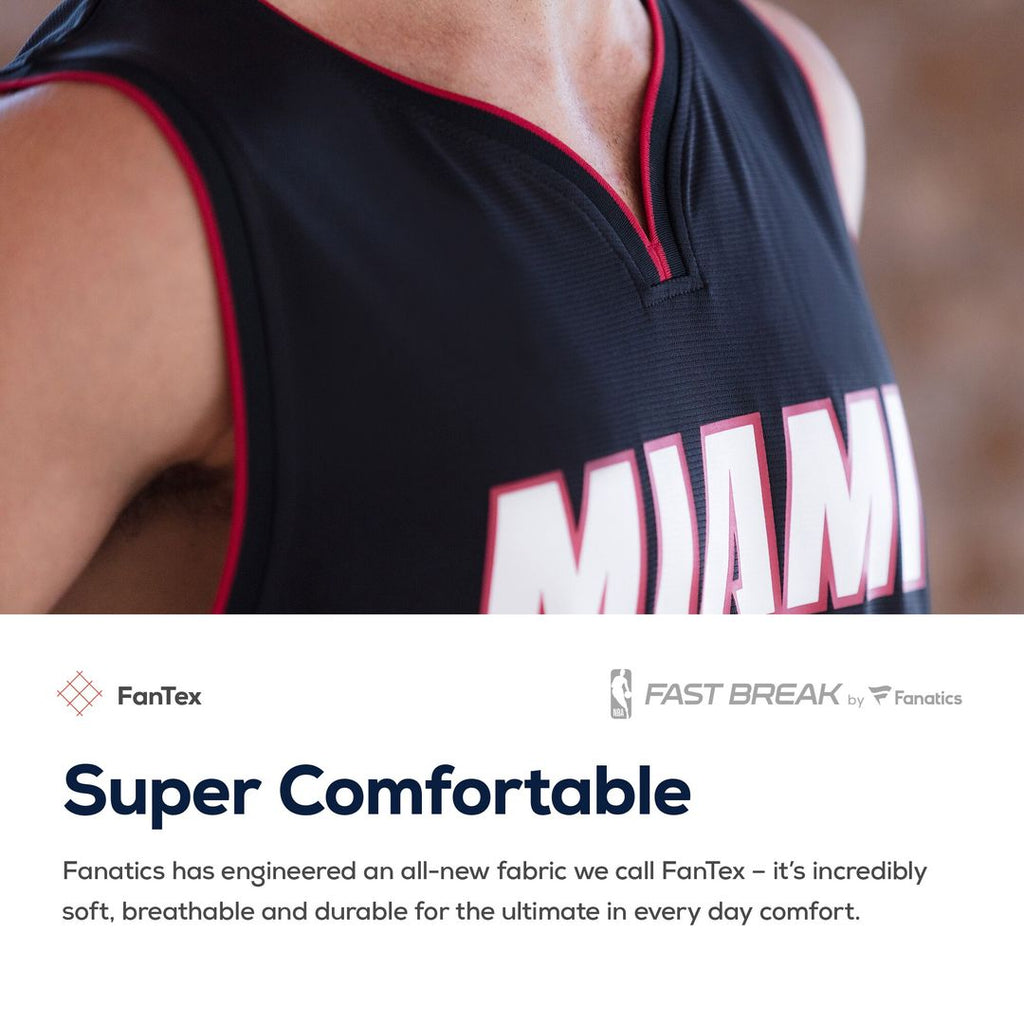Tyler Herro Miami Heat Fanatics Fast Break Replica Jersey Black - Icon Edition