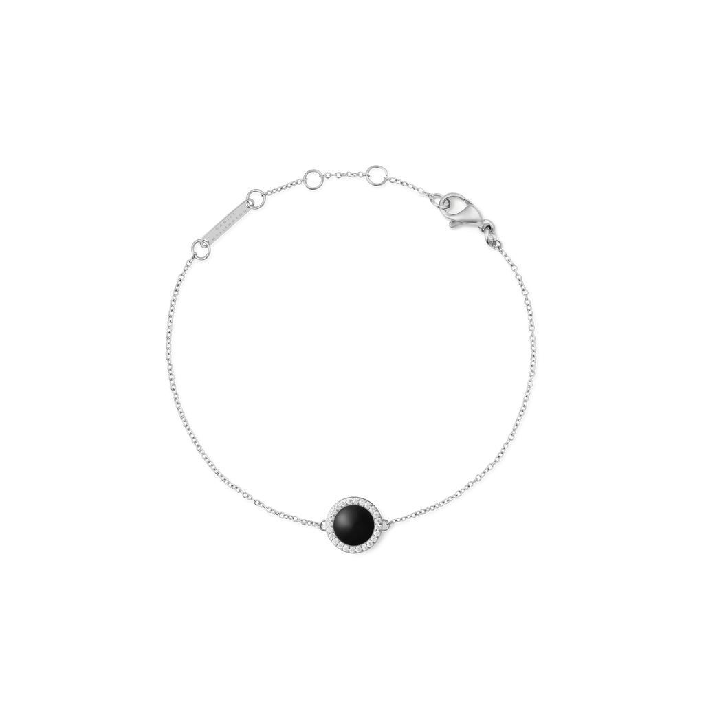 Audrey Bracelet Black Agathe Silver