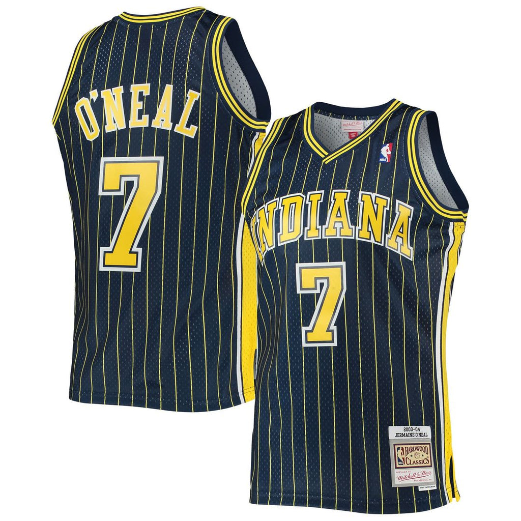Jermaine O'Neal Indiana Pacers Mitchell & Ness 2003/04 Hardwood Classics Swingman Jersey - Navy