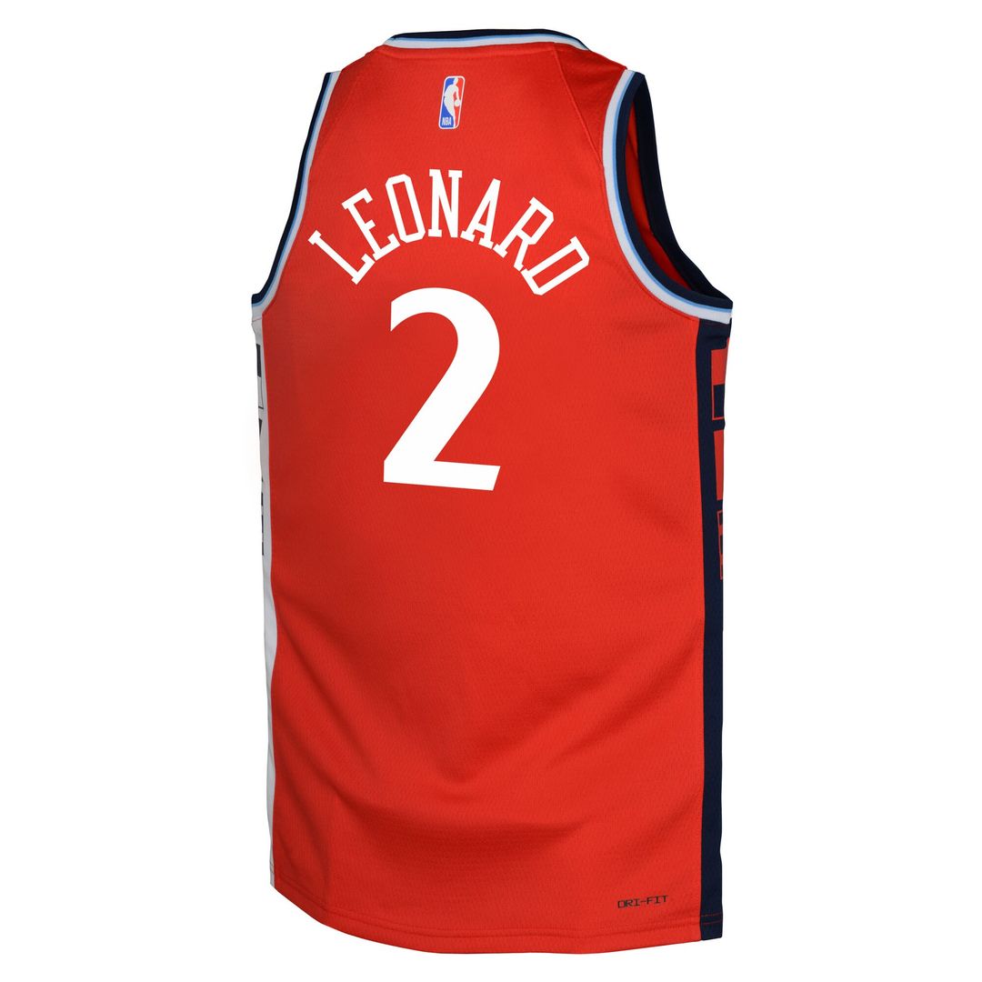 Kawhi Leonard LA Clippers Jordan Brand Youth Swingman Jersey - Statement Edition - Red