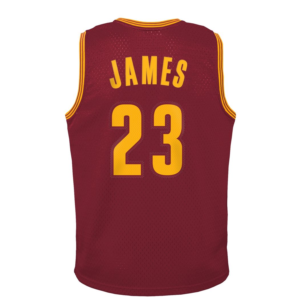 LeBron James Cleveland Cavaliers Mitchell & Ness Youth 2015/16 Hardwood Classics Swingman Jersey - Wine