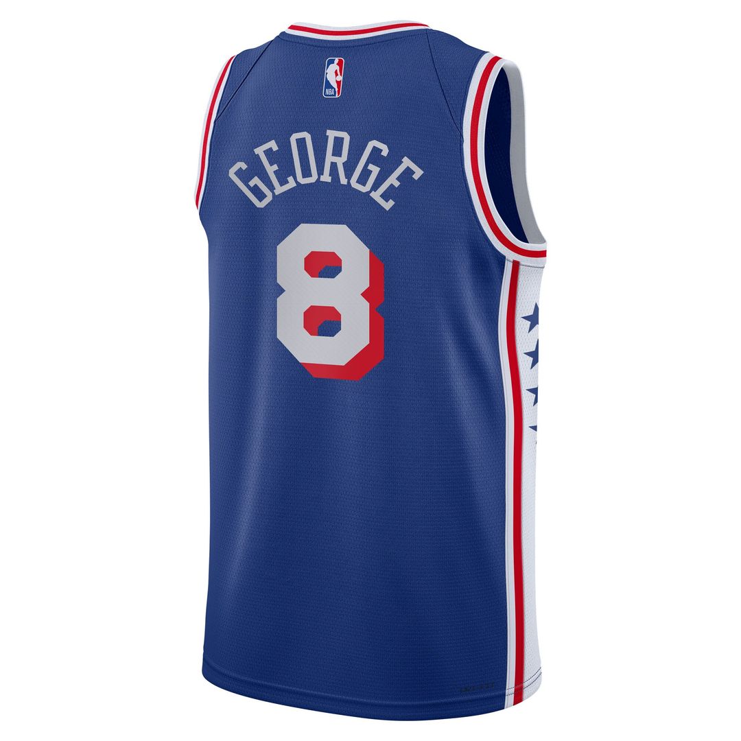 Paul George Philadelphia 76ers Nike Youth Swingman Jersey - Icon Edition - Royal