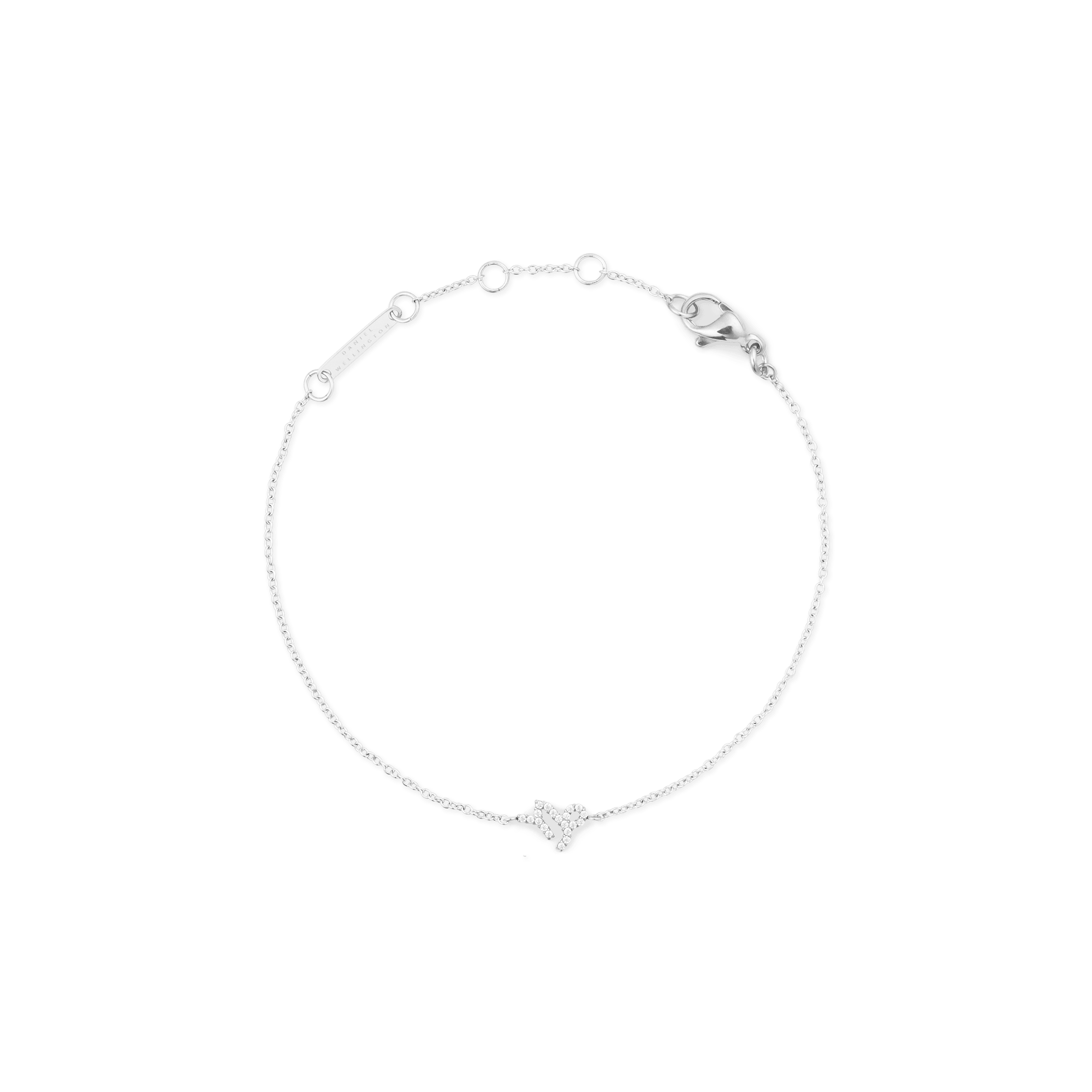 Crystal Zodiac Chain Bracelet Silver