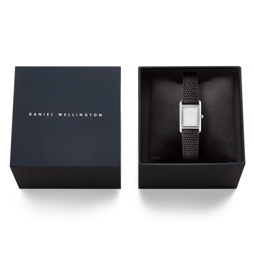 Bound Mini Black Lizard Silver