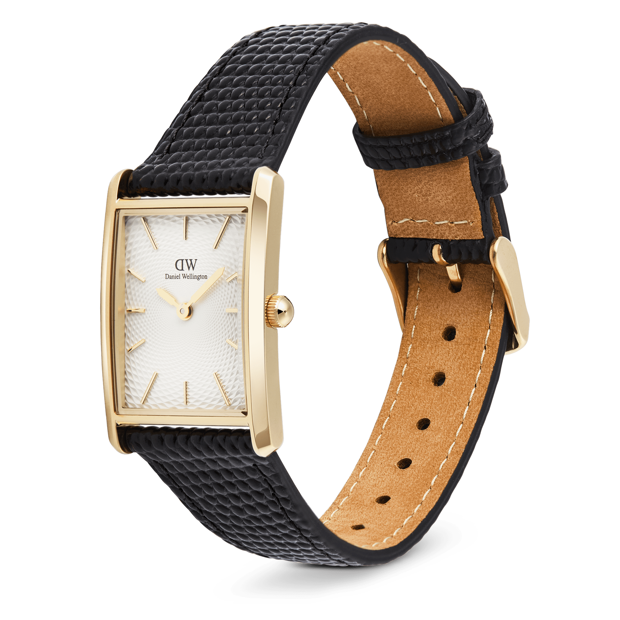 Bound Black Lizard Guilloché Gold