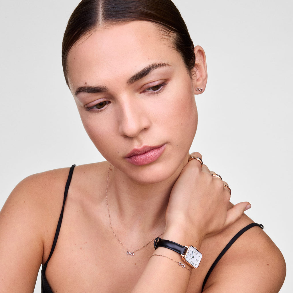 Mirelle Infinity Earrings Rose Gold