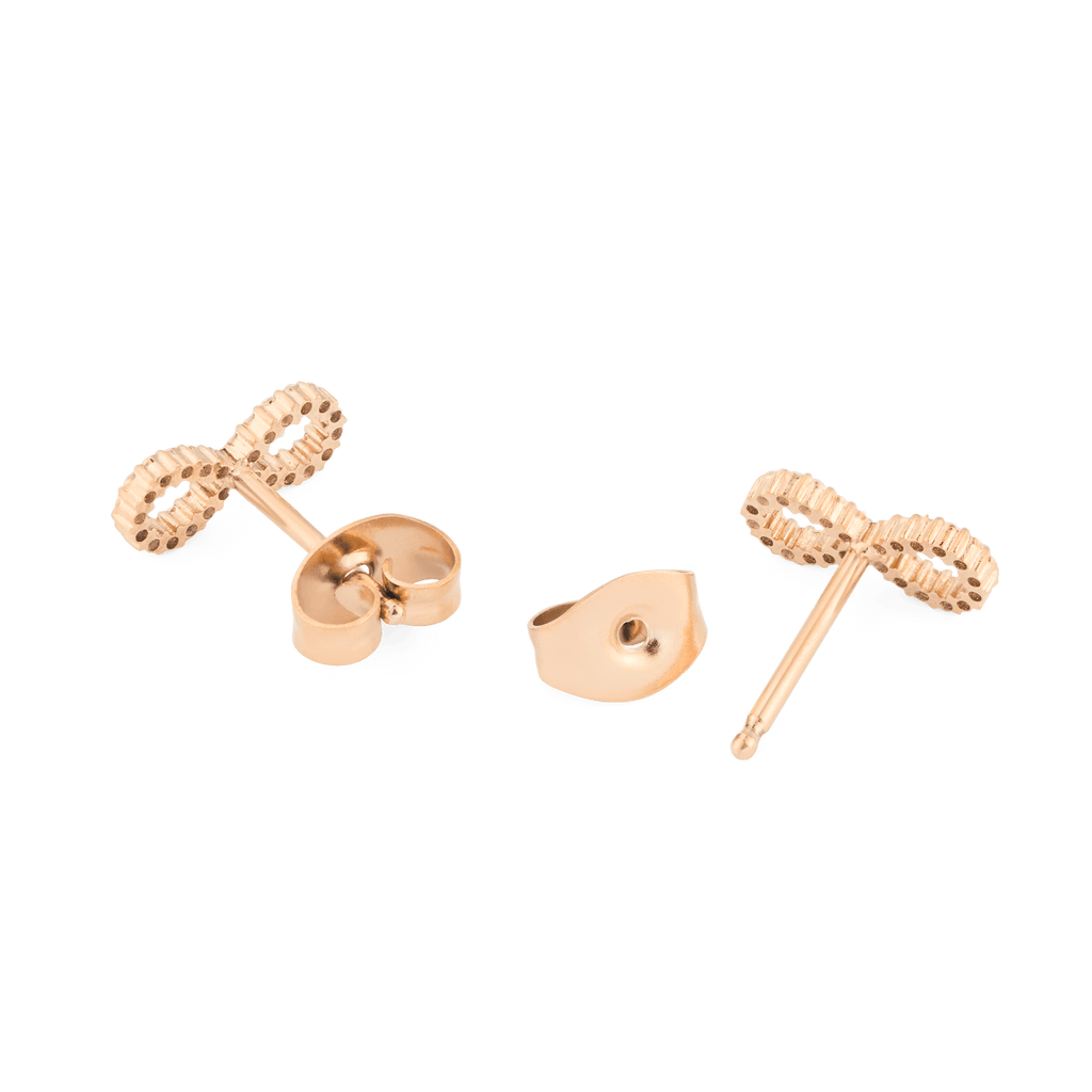 Mirelle Infinity Earrings Rose Gold