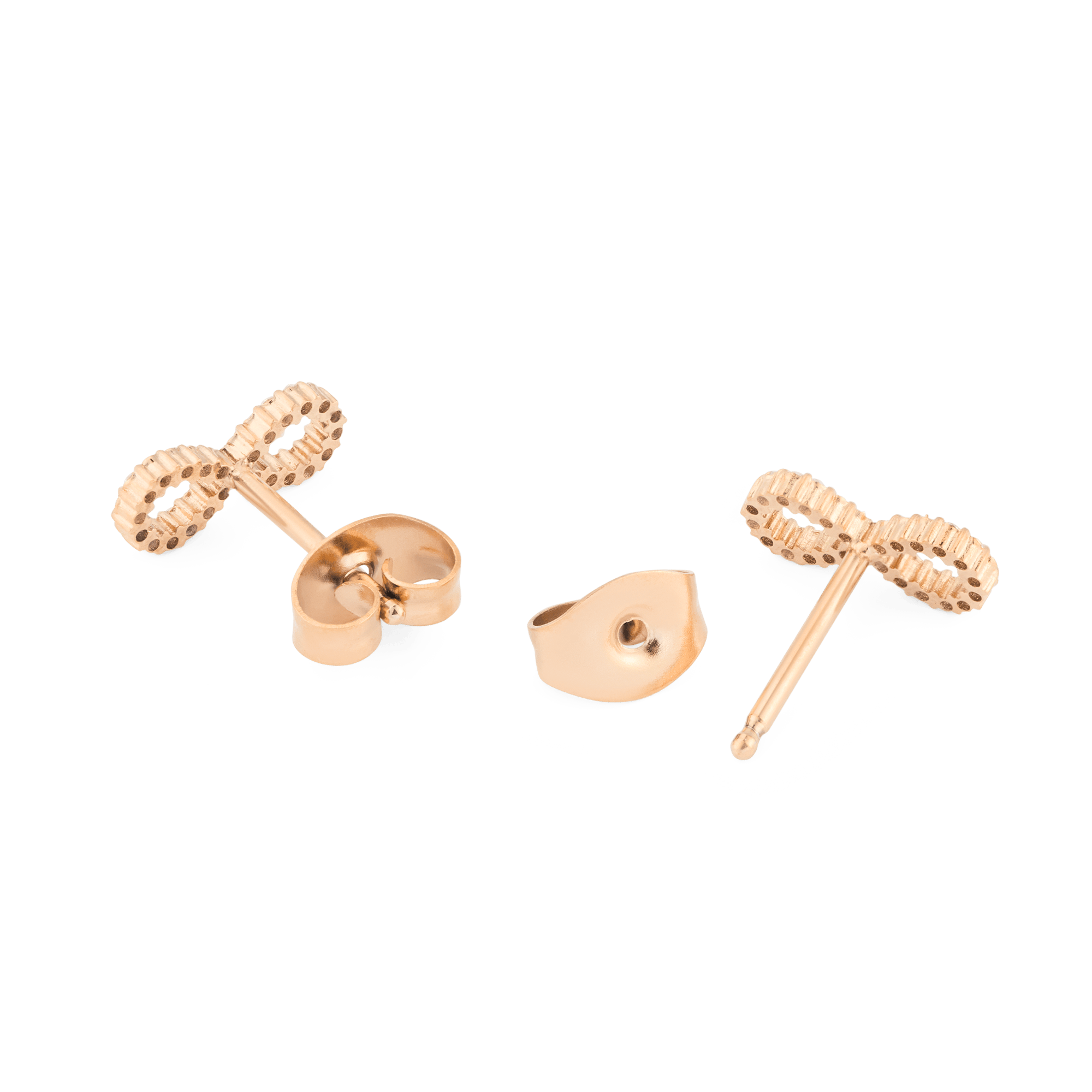 Mirelle Infinity Earrings Rose Gold