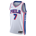Jaylen Brown Philadelphia 76ers Association Edition Swingman Jersey - White - Unisex
