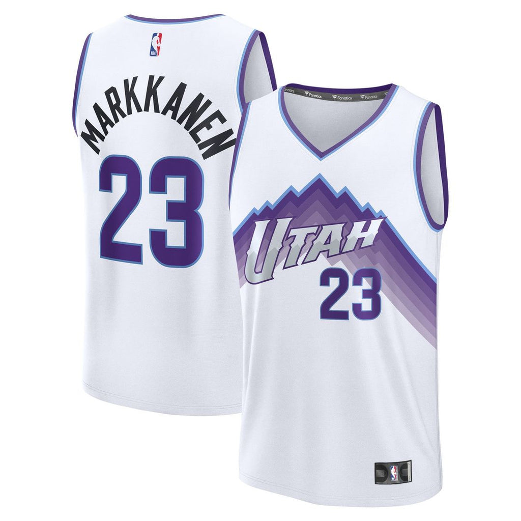Lauri Markkanen Utah Jazz Fanatics Youth Fast Break Replica Jersey - Association Edition - White