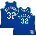 Jamal Mashburn Dallas Mavericks Mitchell & Ness 1993/94 Hardwood Classics Swingman Jersey - Blue