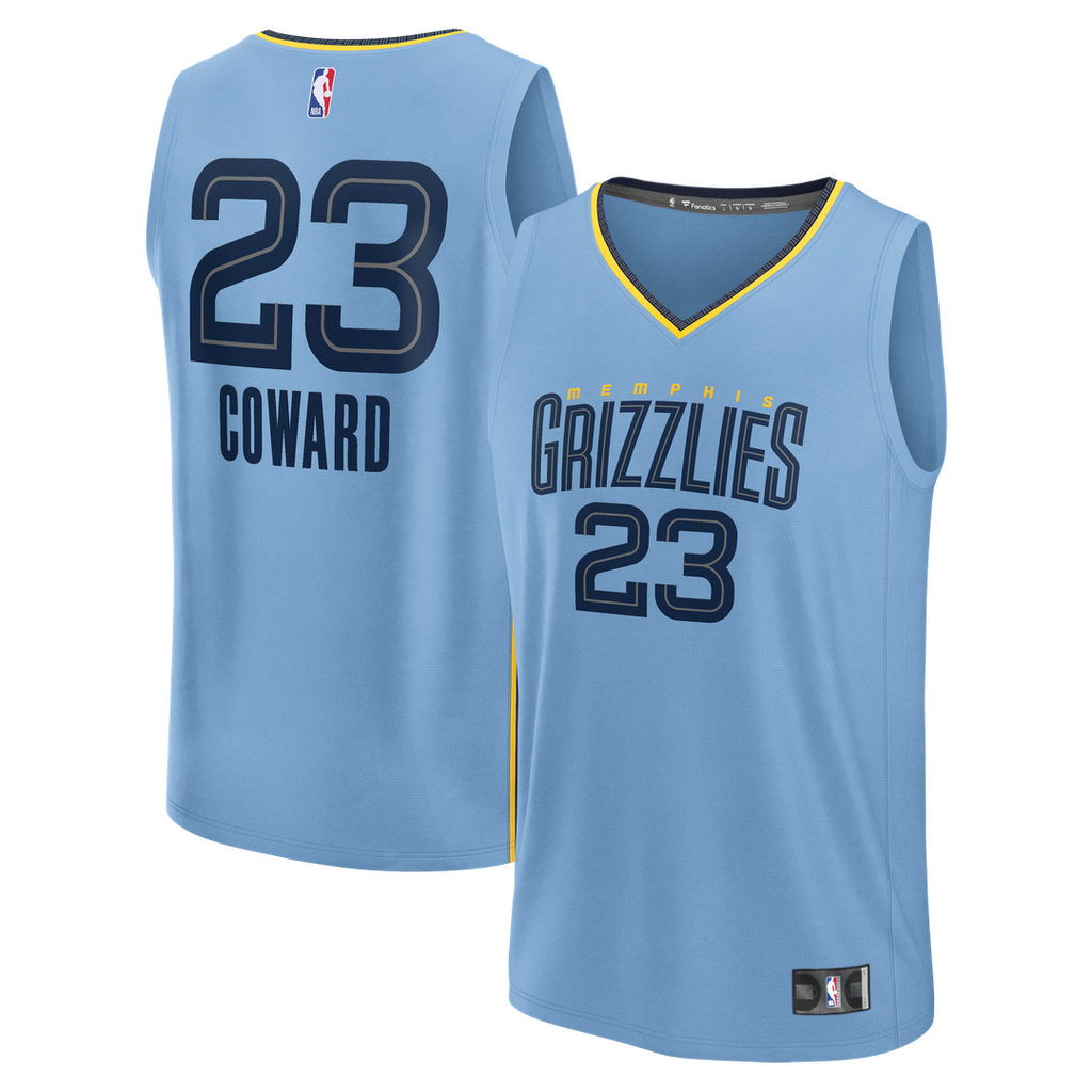 Cedric Coward Memphis Grizzlies Fanatics Fast Break Replica Player Jersey - Statement Edition - Light Blue