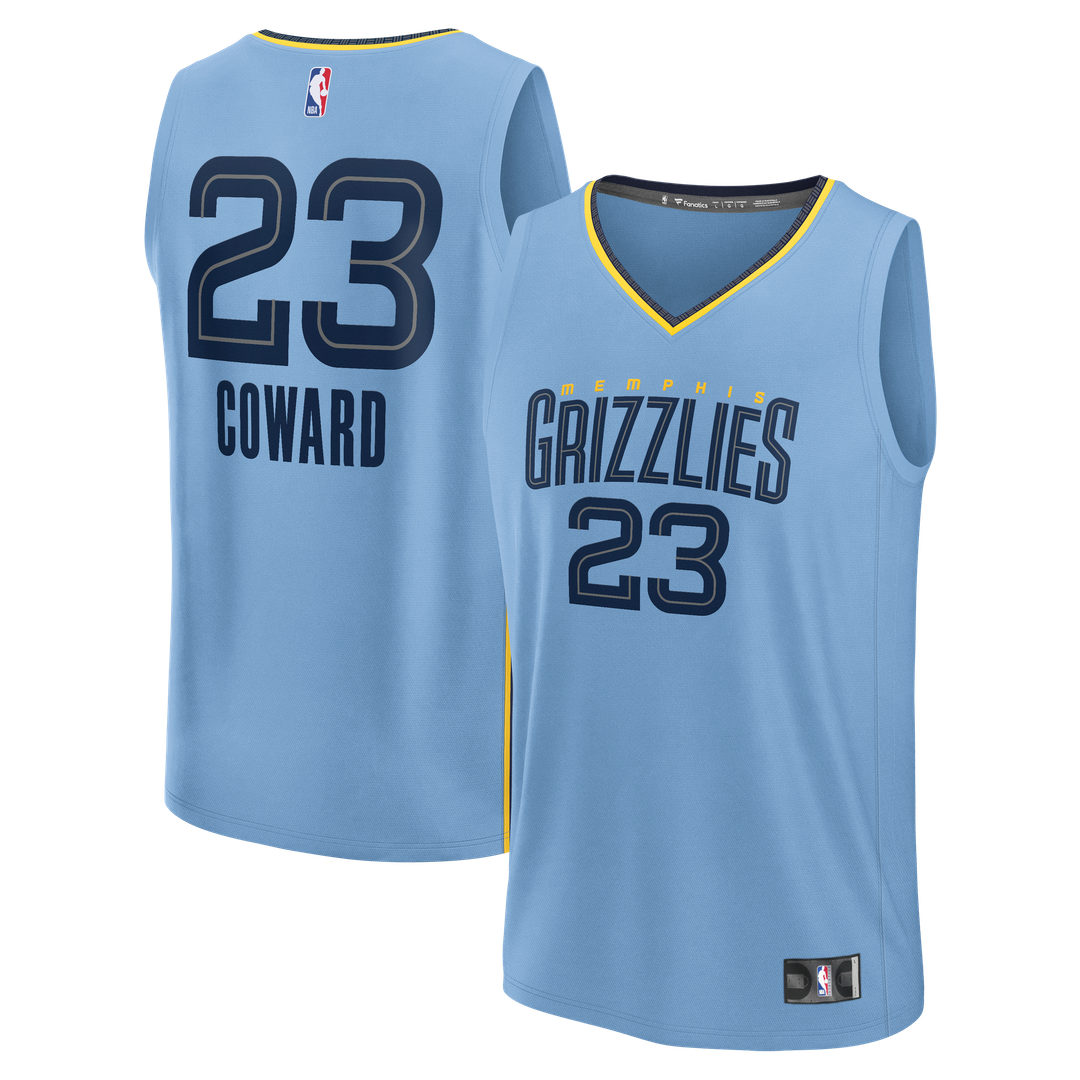 Cedric Coward Memphis Grizzlies Fanatics Fast Break Replica Player Jersey - Statement Edition - Light Blue