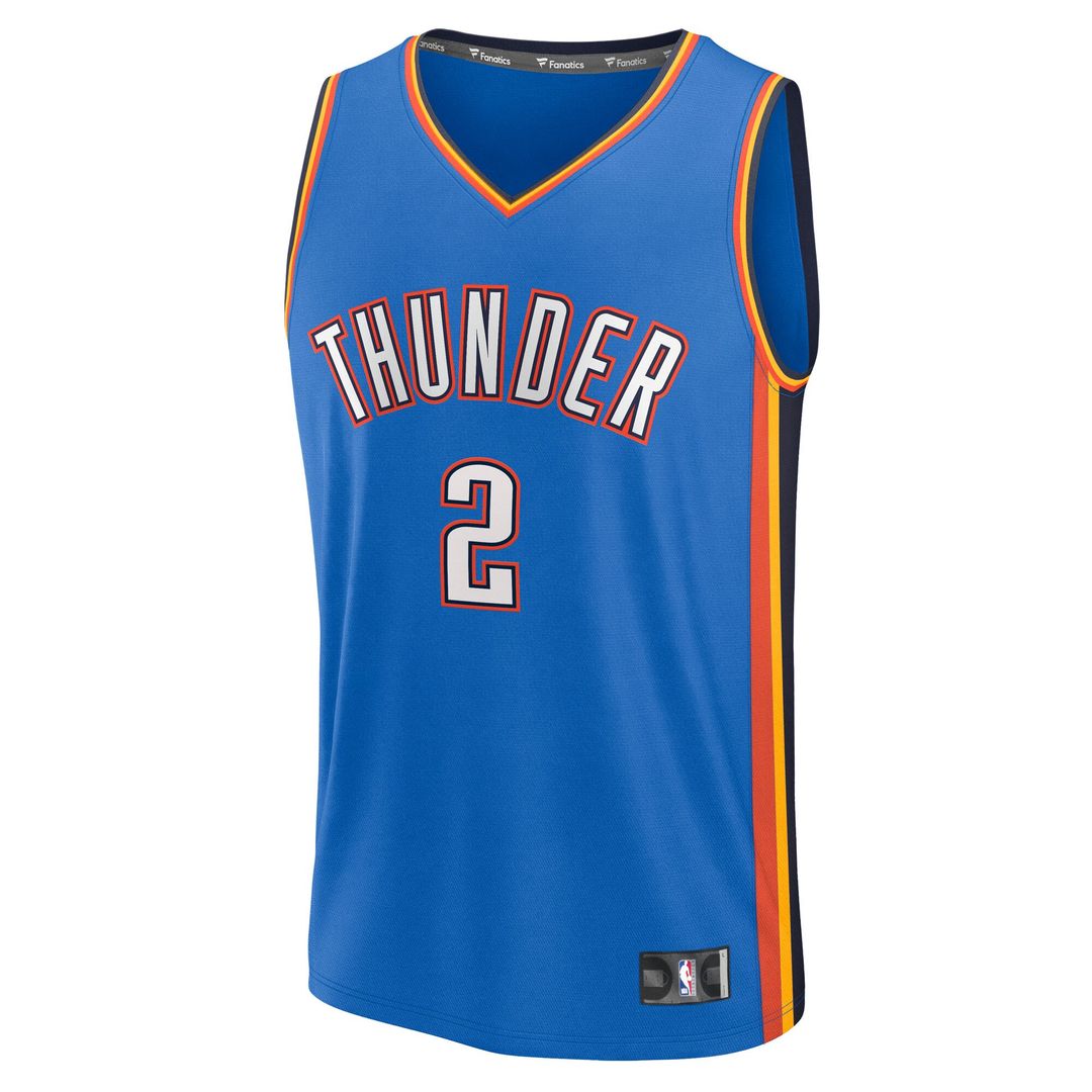 Shai Gilgeous-Alexander Oklahoma City Thunder Fanatics Big & Tall Fast Break Jersey - Icon Edition - Blue
