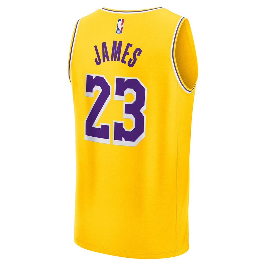 LeBron James Los Angeles Lakers Fanatics Fast Break Replica Jersey - Icon Edition - Gold