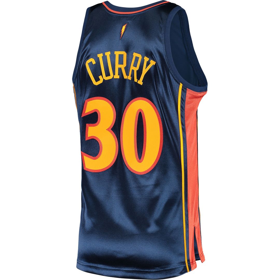 Stephen Curry Golden State Warriors Mitchell & Ness 2009/10 Hardwood Classics Authentic Jersey - Navy