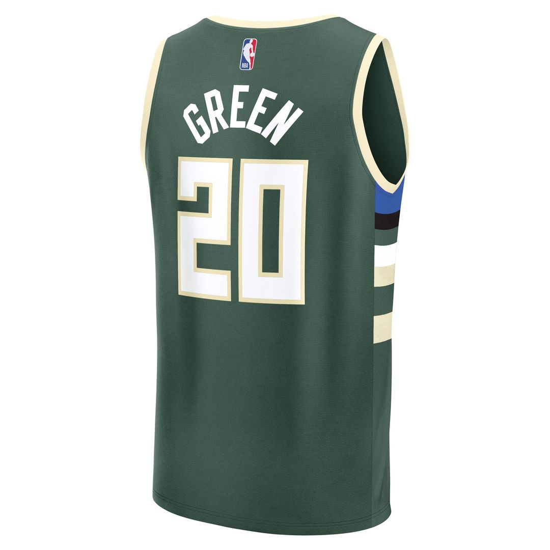A.J. Green Milwaukee Bucks Fanatics Fast Break Replica Player Jersey - Icon Edition - Hunter Green