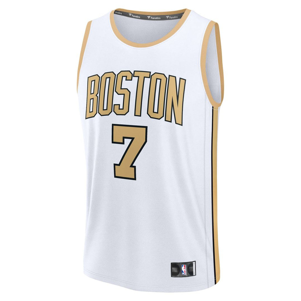 Jaylen Brown Boston Celtics Fanatics 2025/26 City Edition Fast Break Jersey - White